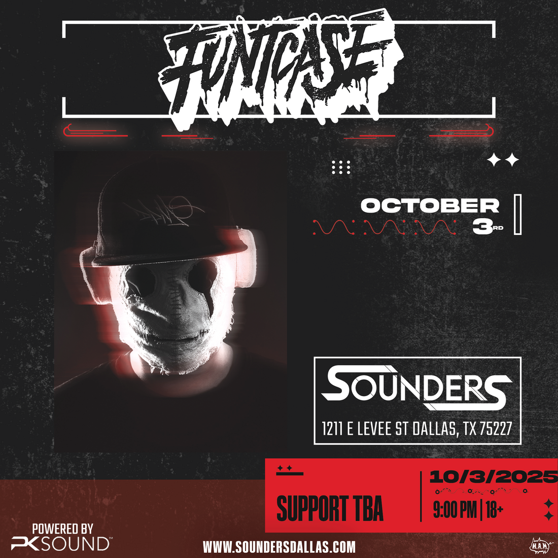 Funtcase at Sounders in Dallas Friday October 3rd, 2025