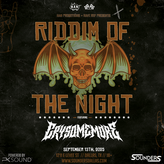 Riddim of the Night @ Sounders Dallas Saturday September 13th, 2025