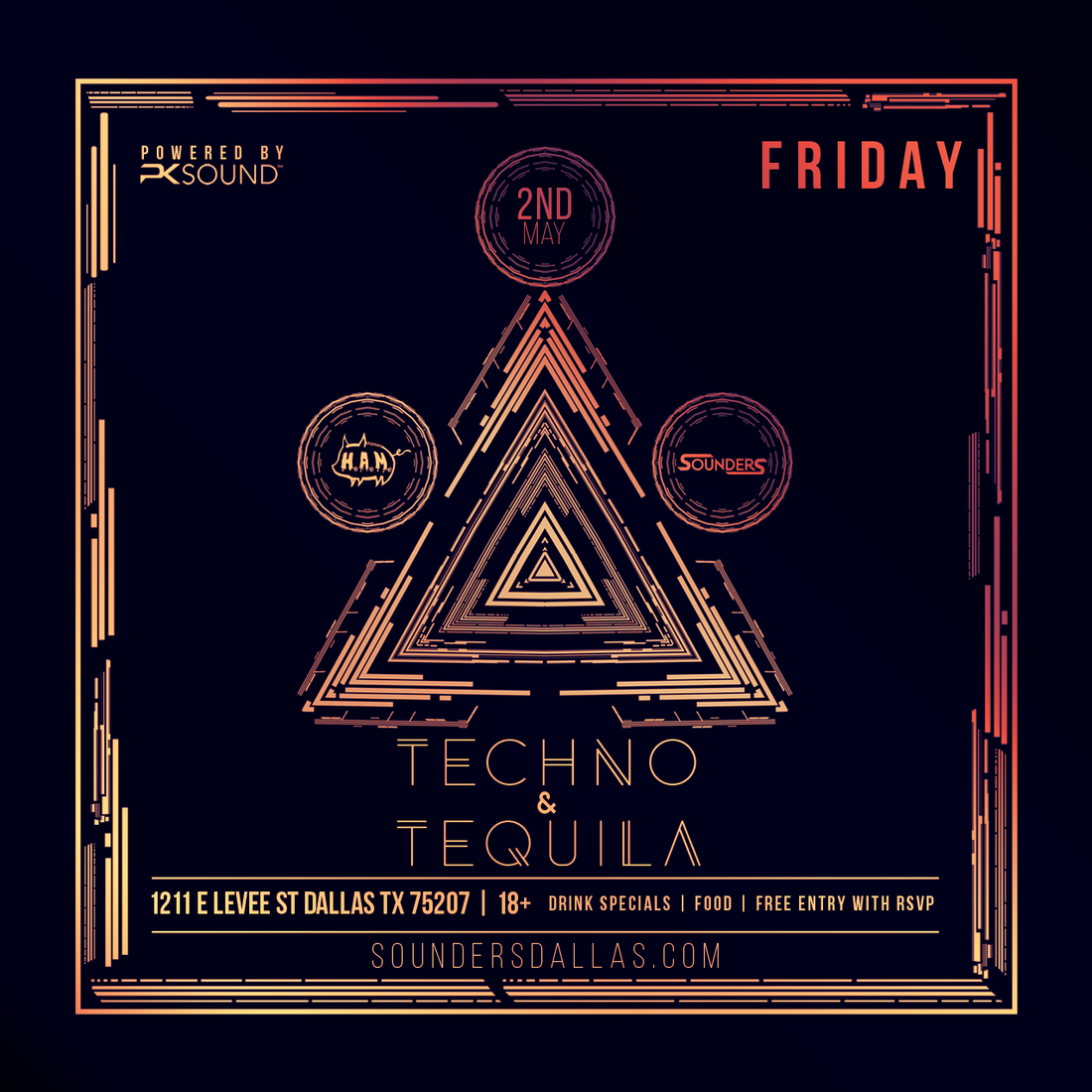 Techno & Tequila in Dallas May 2nd, 2025