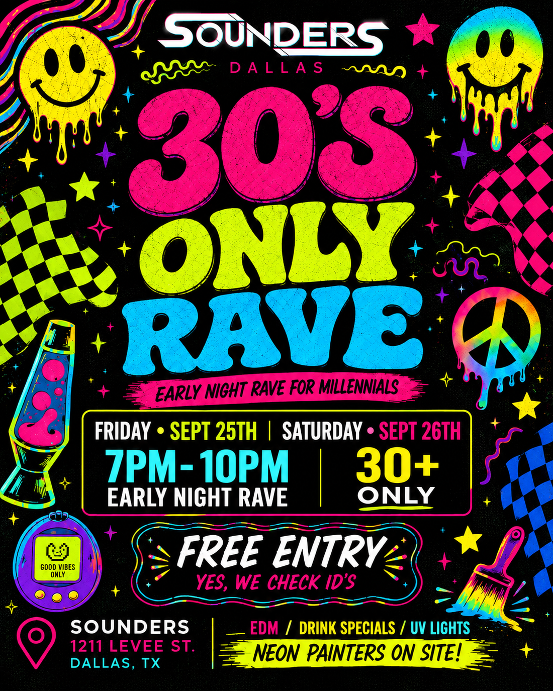 30's+ Only Rave @ Sounders Dallas