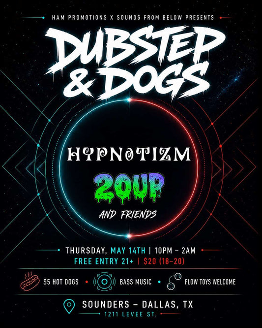 Dubstep + Hot Dogs Thursday May 14th, 2026 @ Sounders Dallas