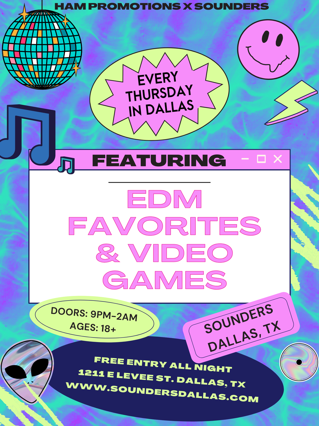 GAME NIGHT AT SOUNDERS EVERY THURSDAY