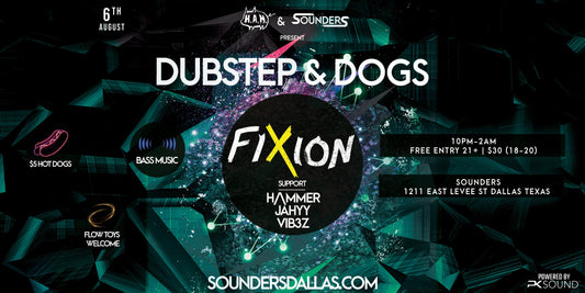 Dubstep + Dogs feat. Fixion Thursday, August 6th 2026 @ Sounders Dallas
