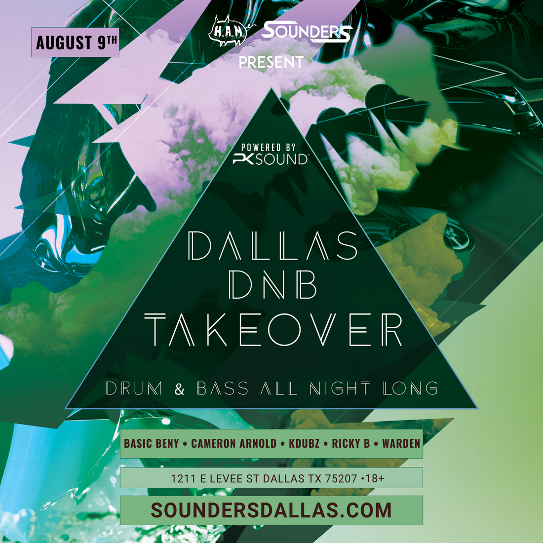 Dallas Drum & Bass Takeover 8/9 - Sounders