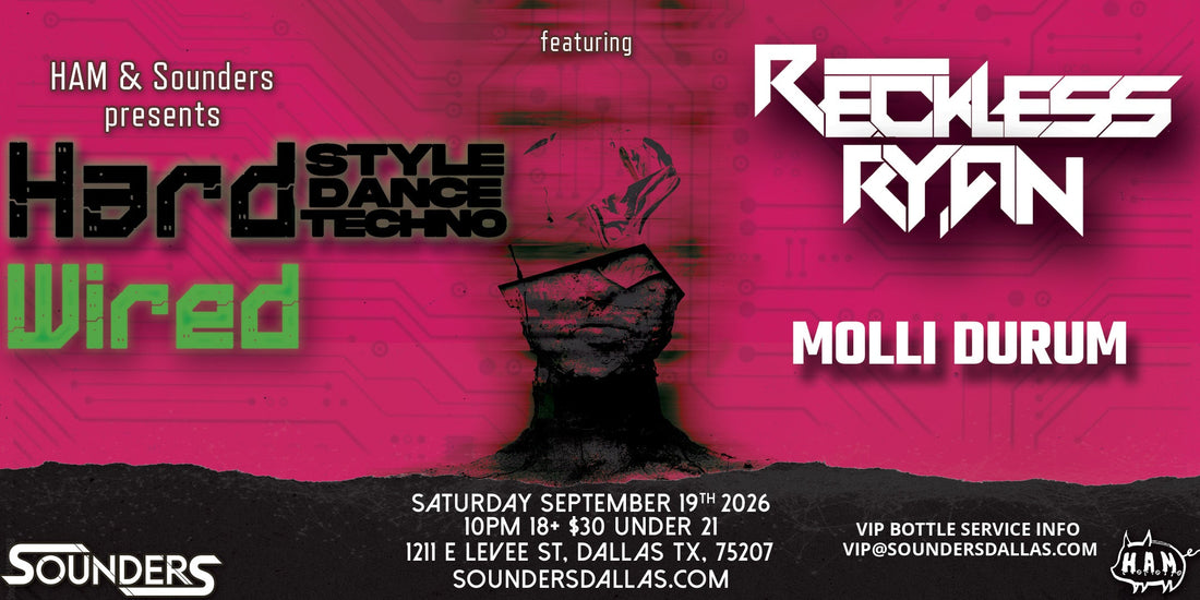 Hard Wired feat. Reckless Ryan Saturday, September 19th 2026 @ Sounders Dallas
