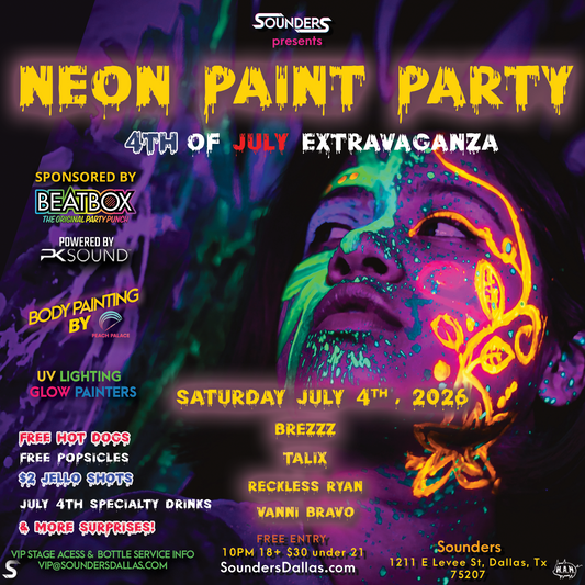 4th of July Neon Paint Party - Sounders Dallas!