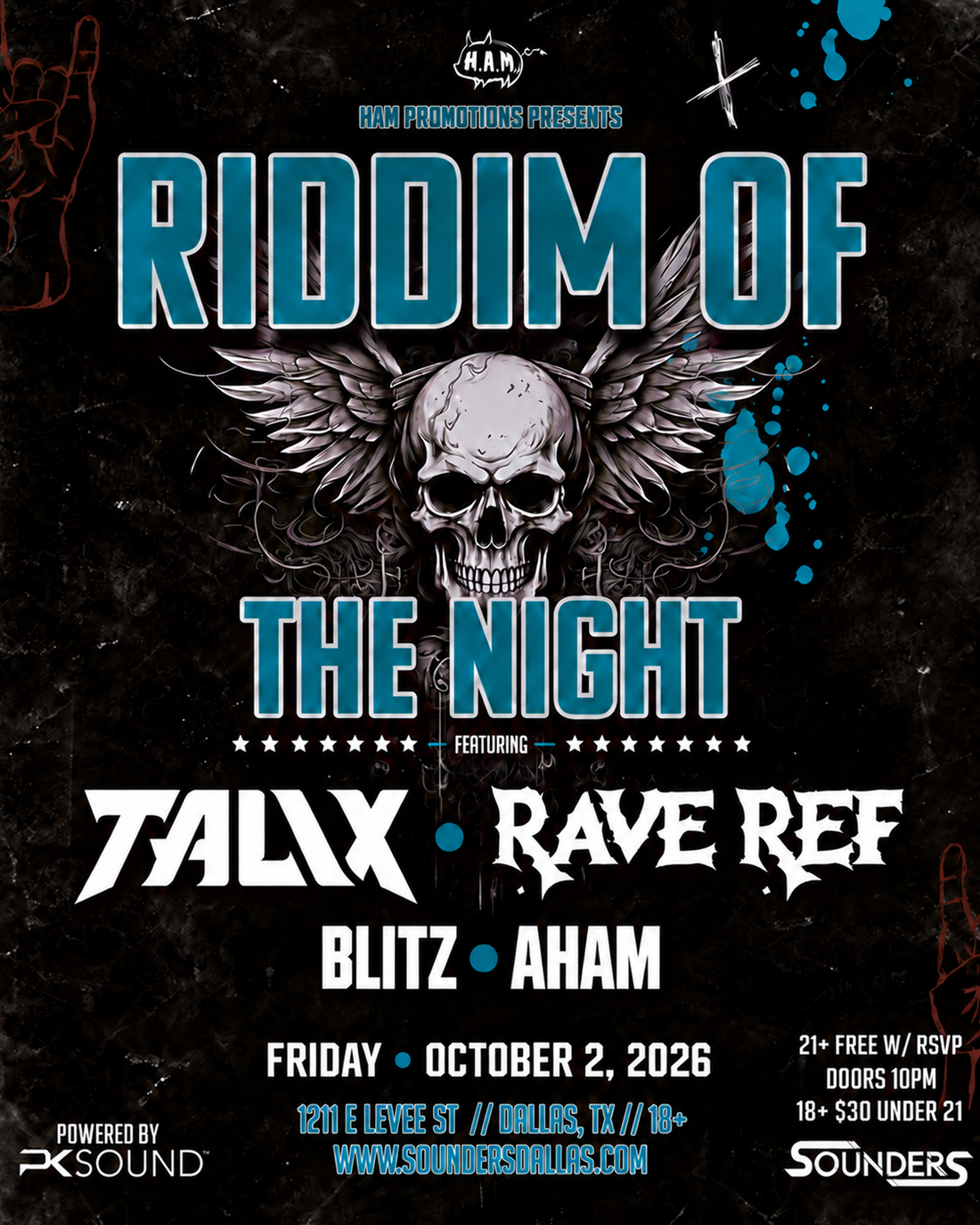 Riddim of the Night October 2nd, 2026 @ Sounders Dallas
