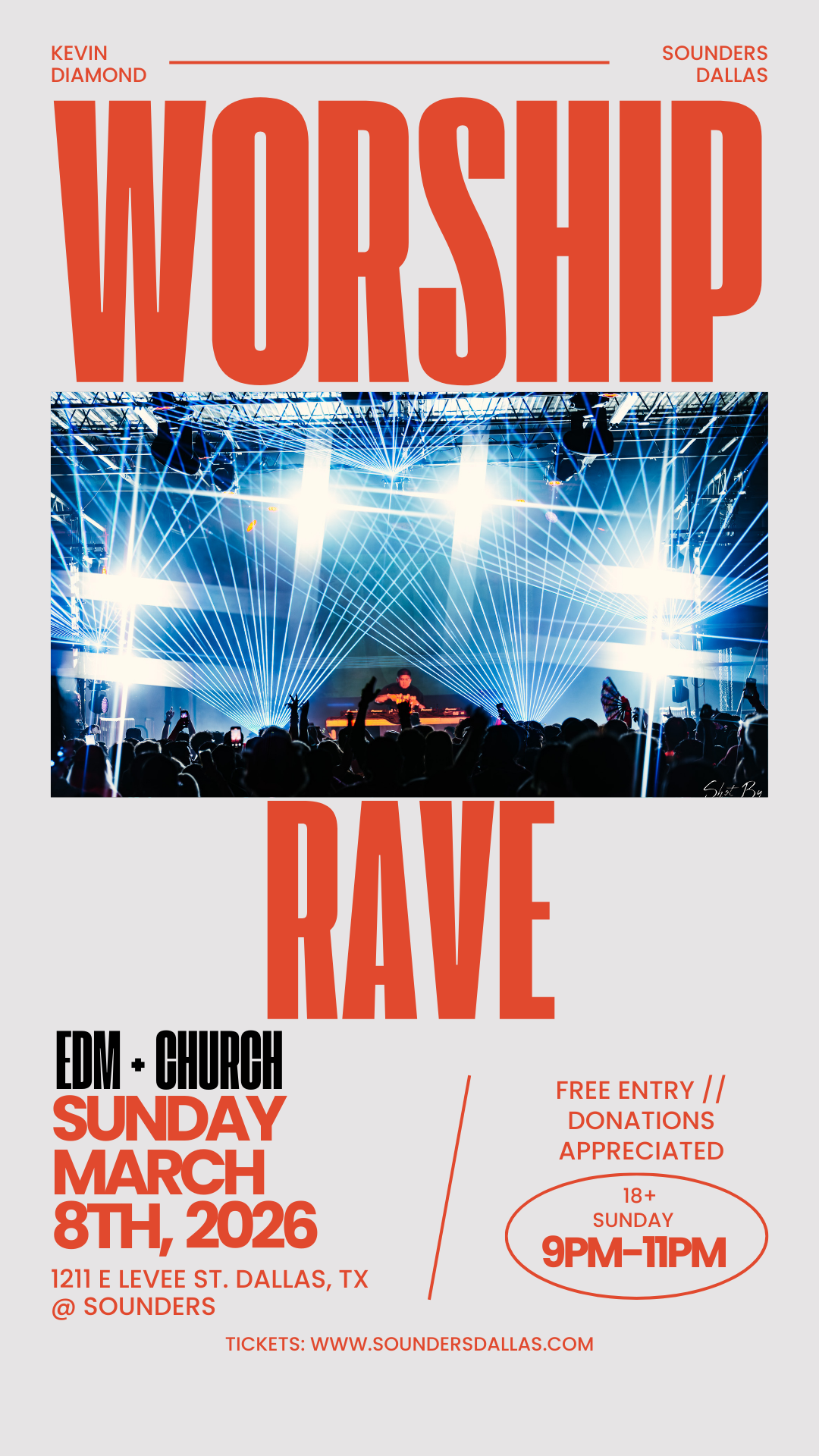 EDM Church Worship Rave at Sounders Dallas
