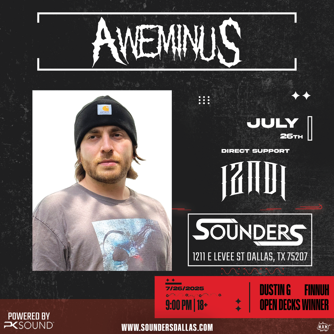 Aweminus + Izadi + Finnuh July 26th, 2025 @ Sounders Dallas