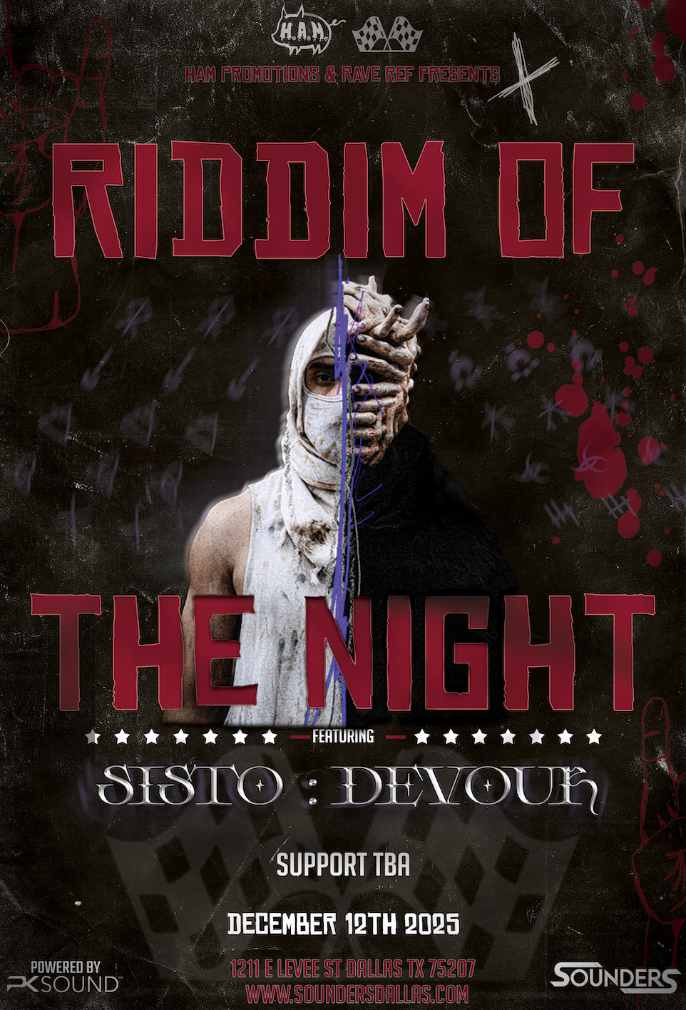 Riddim of the Night Feat Sisto at Sounders Friday December 12th, 2025