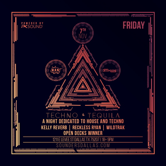 Techno & Tequila November 7th, 2025 @ Sounders Dallas
